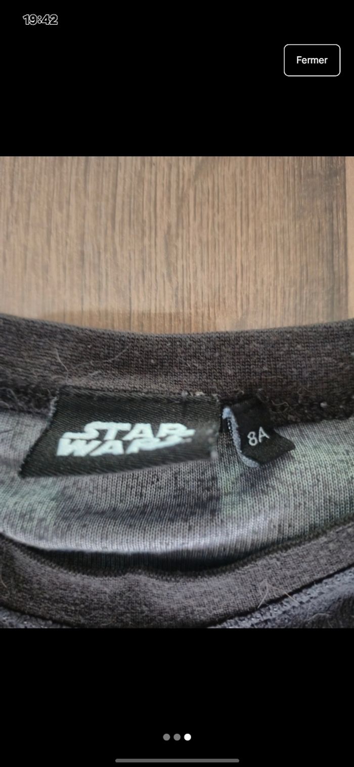 Haut pyjama garçon star wars 8 ans - photo numéro 3