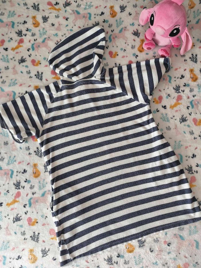 Robe manches courte fille Primark blanc et bleu marine taille 13 ans - photo numéro 4