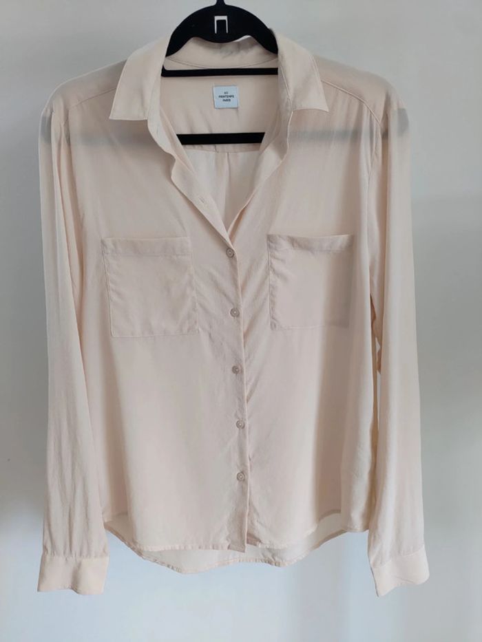 Au Printemps Paris chemise soie M