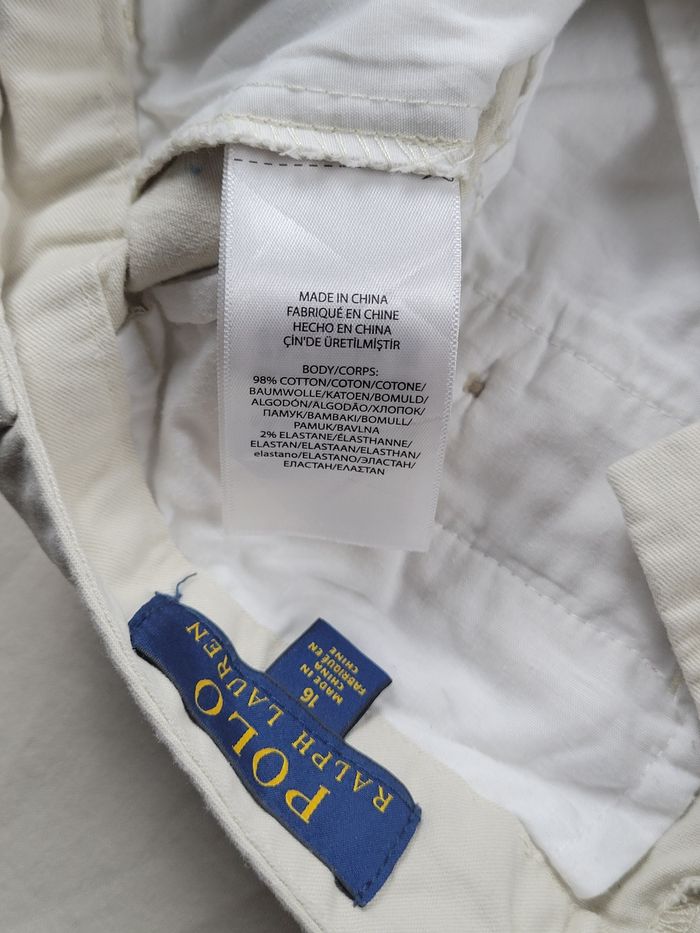 Pantalon Polo Ralph Lauren beige – taille T36-38 – coupe classique – très bon état - photo numéro 8