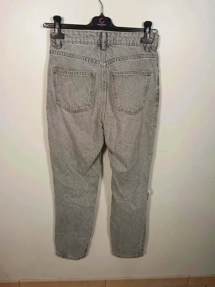 C18 jeans gris Zara 34 - photo numéro 2