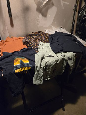 Lot 5 tee shirt col roulé 