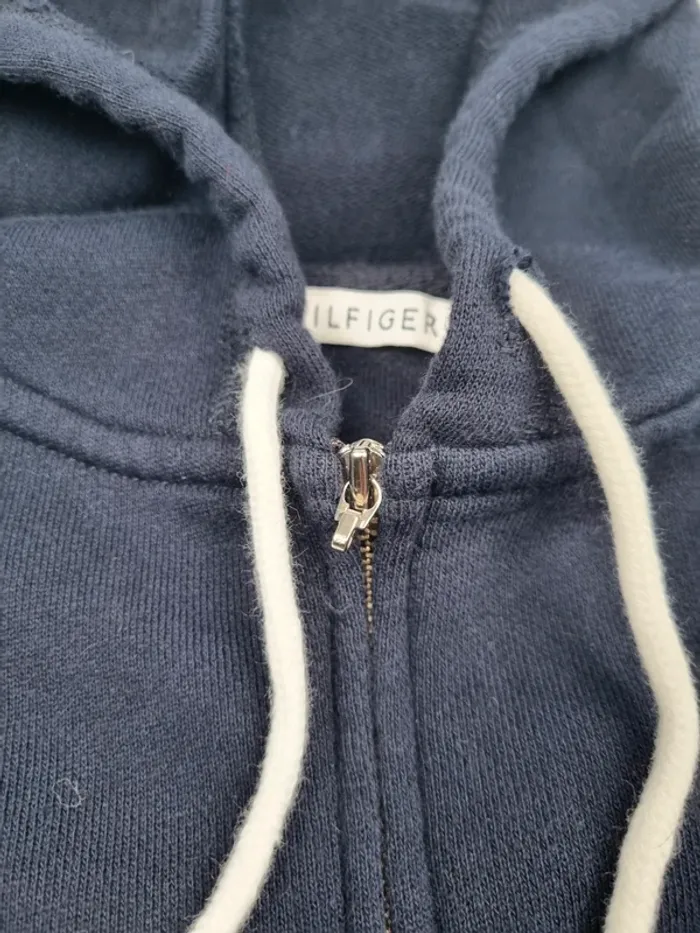 Veste zippée Tommy Hilfiger bleu marine, L Hommes (mesures en photos) - photo numéro 8
