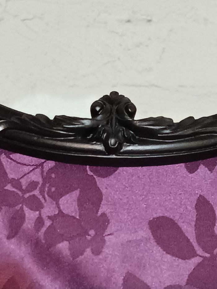 Miroir oval noir - photo numéro 2