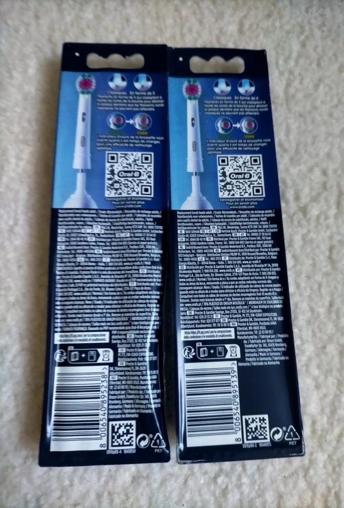 Lot 6 brossettes Oralb pro 3D white - photo numéro 4