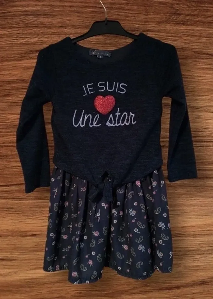 Robe "Je suis une star" - 4 ans