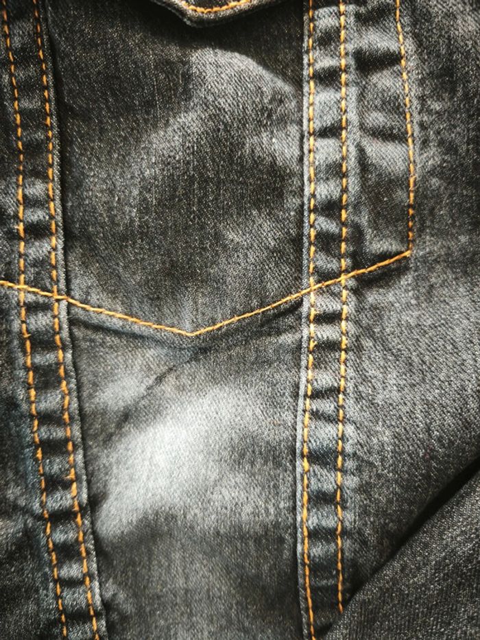 Veste en jean noir femme - photo numéro 3