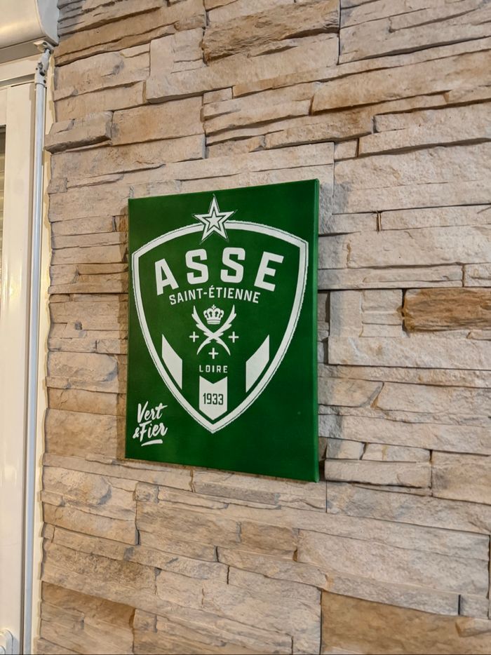 Tableau AS Saint-Étienne - Supporters des Verts en toile 30x40cm - photo numéro 3