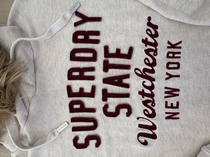 Sweat Superdry Sartorial à capuche – Couleur beige – Taille XS - photo numéro 4