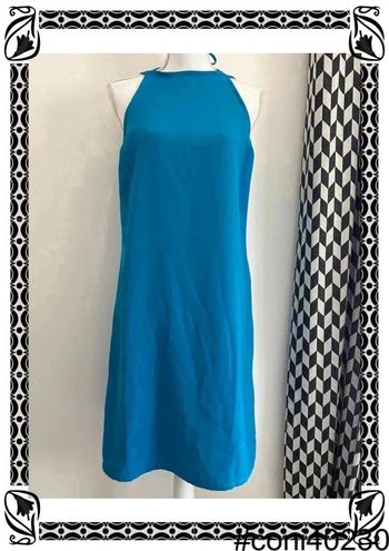 Robe Bleue à Fines Bretelles, Taille 36