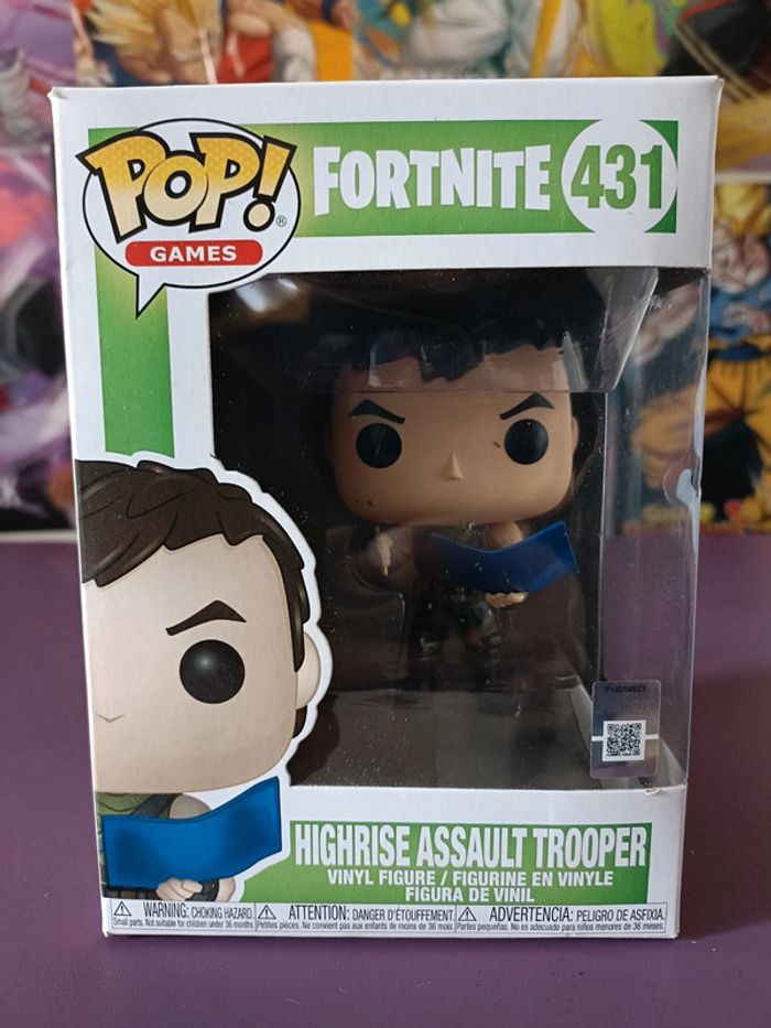 Figurine Funko Pop Fortnite Highrise assault Trooper 431