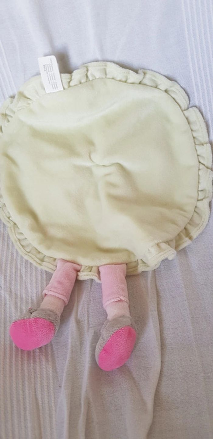 Doudou vache rose  robe verte Nicotoy - photo numéro 6