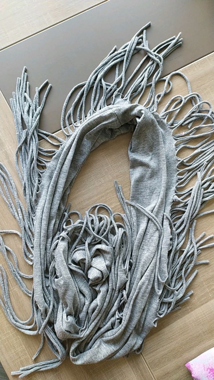 Châle Fouta foulard châle gris