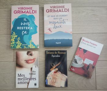 5 romans dont 2 Virginie Grimaldi