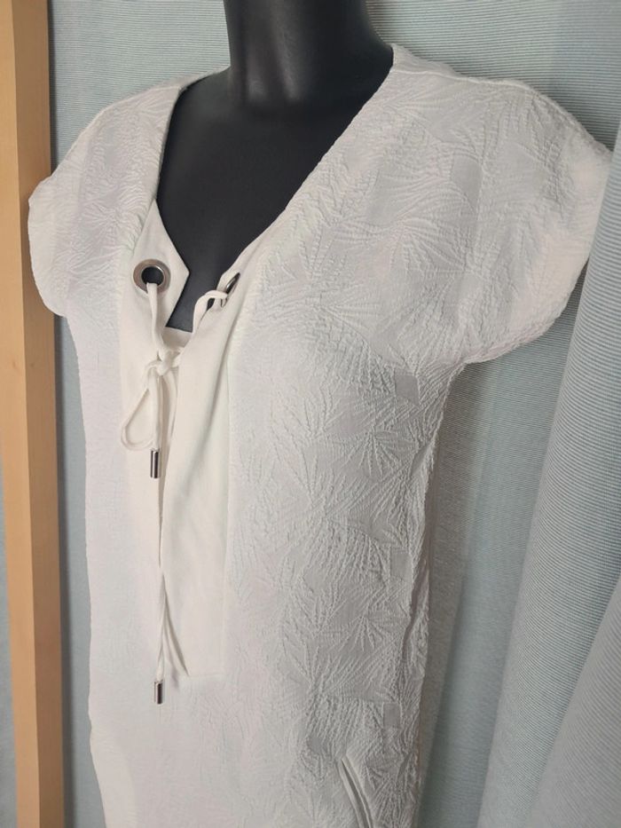 Ikks robe blanche été T.40 en tbe - photo numéro 3