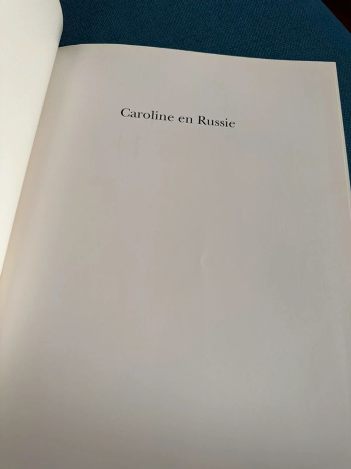 Livre Caroline en Russie reliure rouge édition limitée album bd Pierre Probst - photo numéro 4