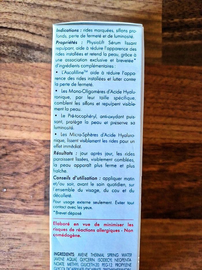 Sérum Avène visage Physiolift - photo numéro 3