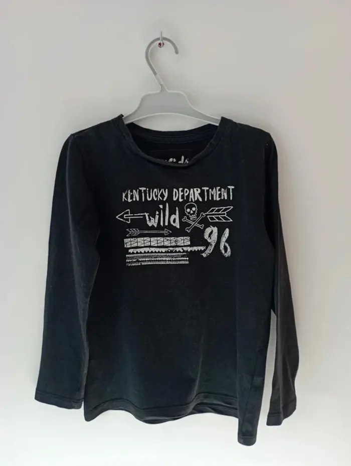 T-shirt noir 5 ans Kids Graffiti