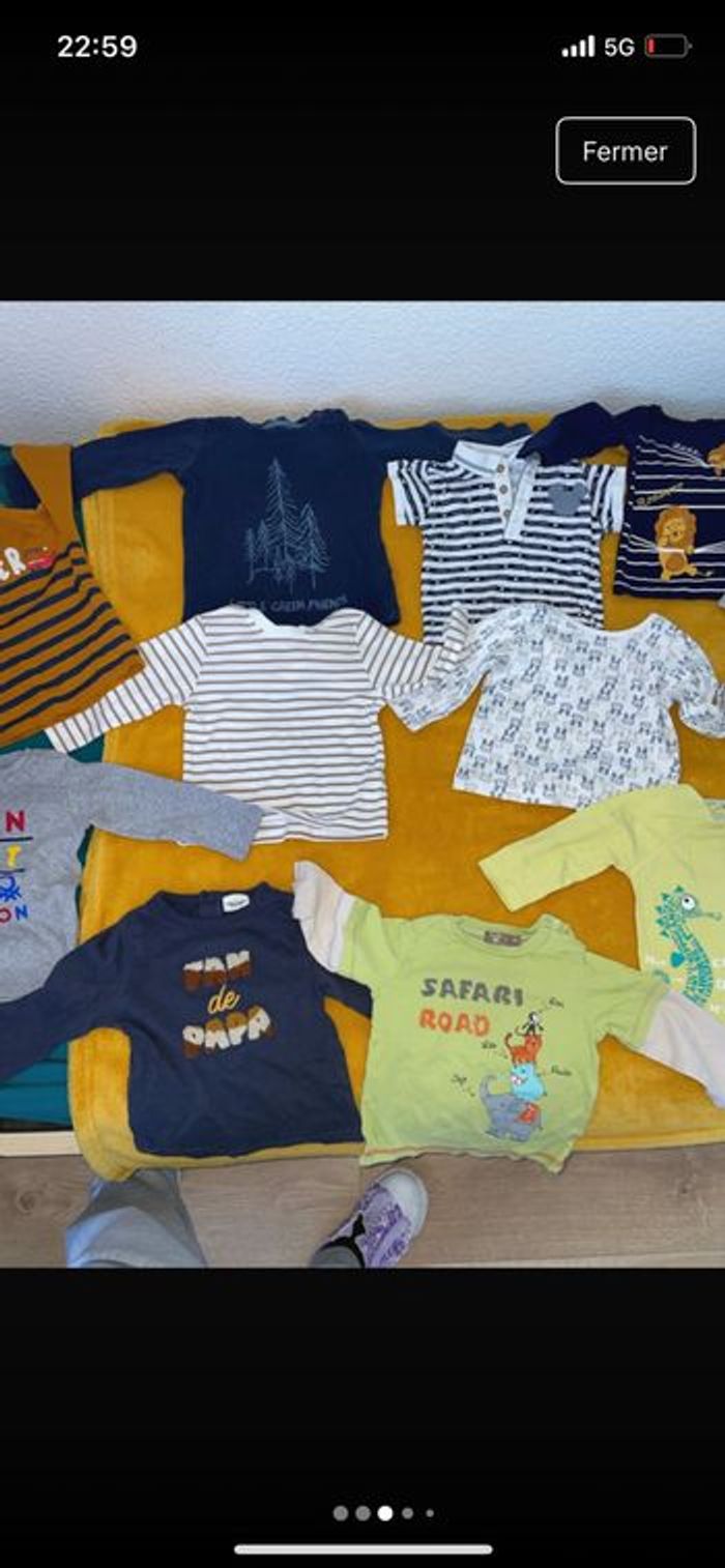 Tee-shirts 9 mois lot - photo numéro 3