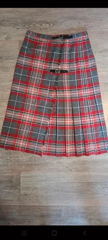 Jupe  plissée vintage à carreaux