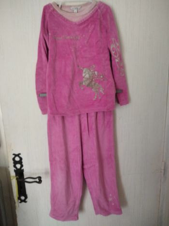 pyjama rose nuit d'étoiles 4 ans