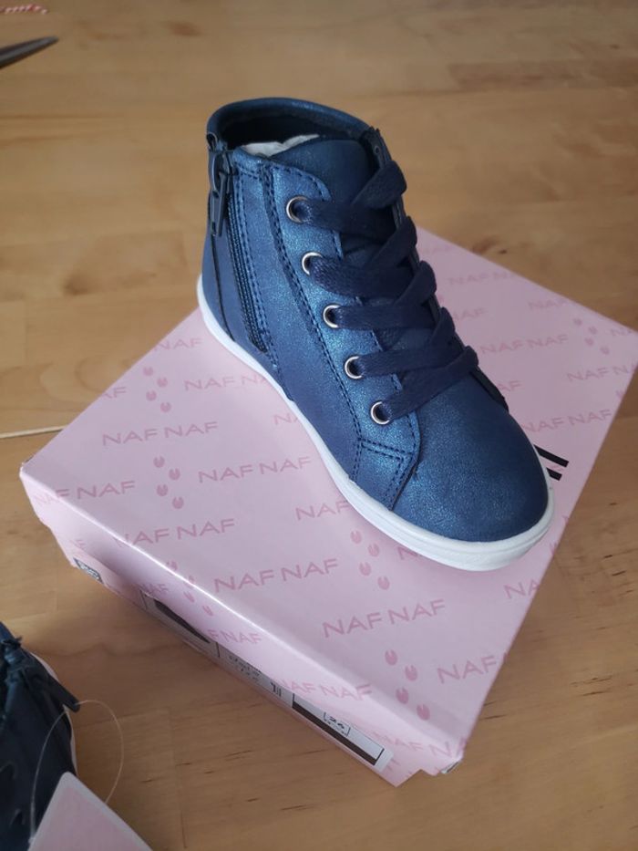 Basket montante a paillettes naf naf taille 26 - photo numéro 7