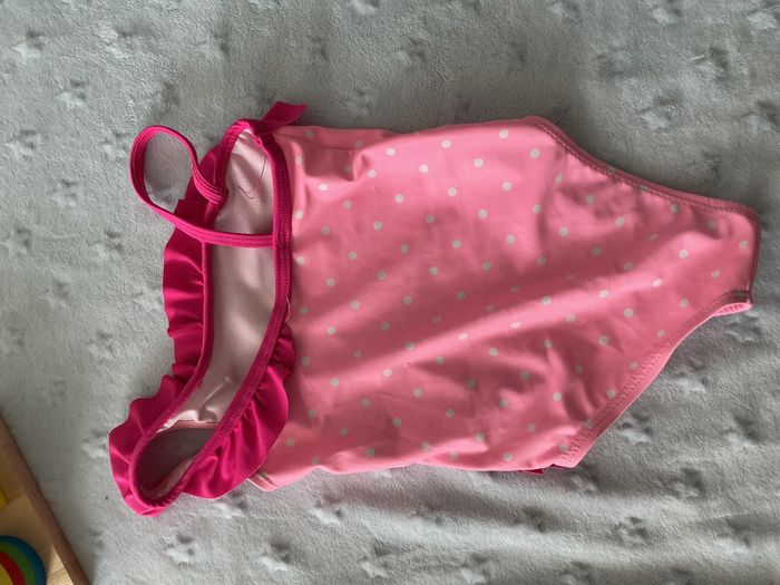maillot de bain 1 pièce rose a pois blanc 6/12 mois pat et ripaton - photo numéro 9