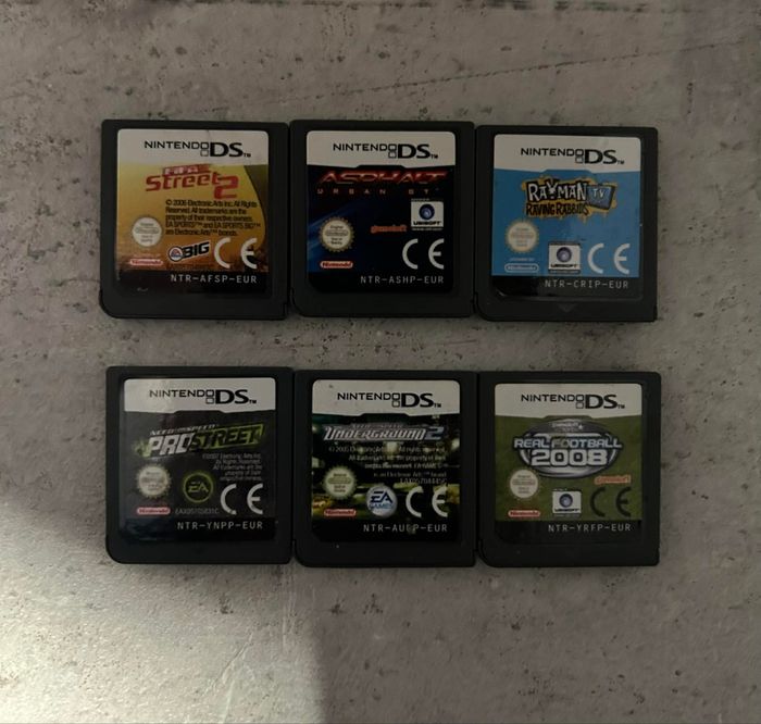 Lot de 6 jeux Nintendo ds