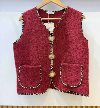 Gilet sans manches femme top femme taille 44 taille 46 veste gilet pull top femme