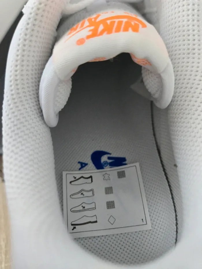 Nike air force 1 taille 38,5 neuves blanc bleu édition basket ball - photo numéro 7