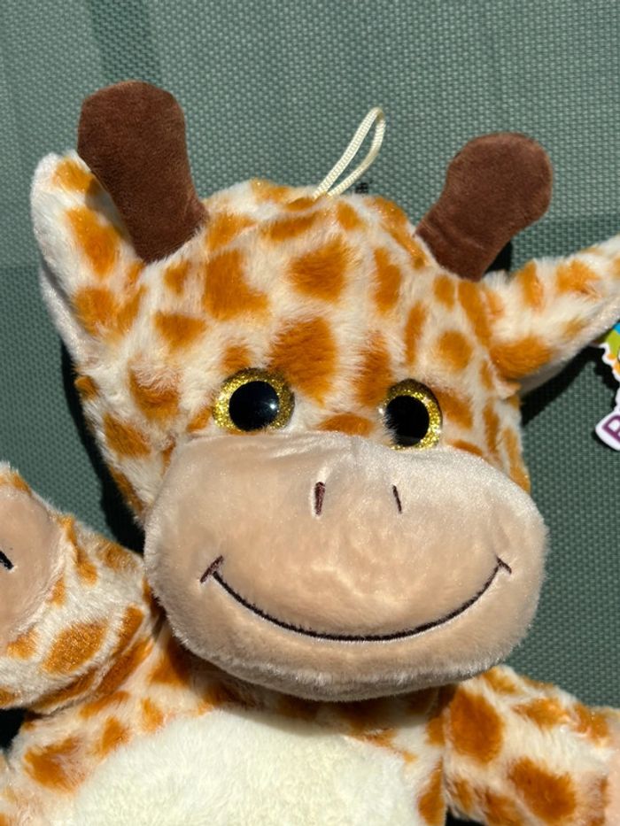 Peluche girafe yeux pailleté - photo numéro 2
