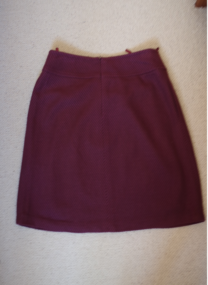 ELEGANCE PARIS - Jupe d'hiver bordeaux T42 - photo numéro 4