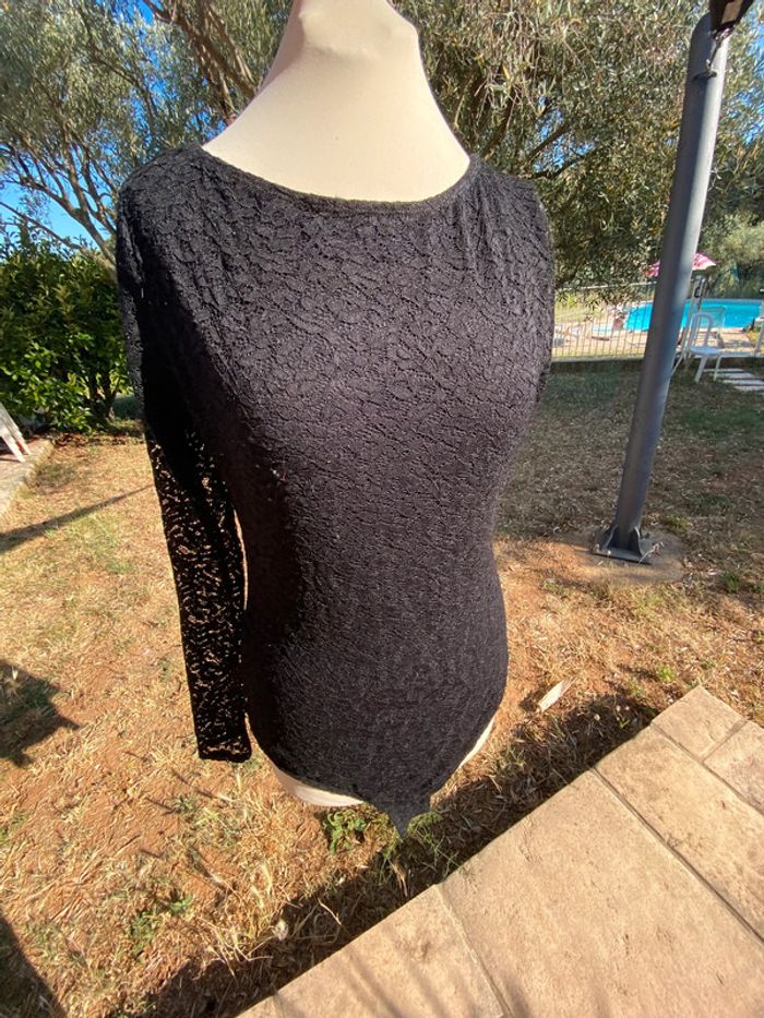 Body, dentelle noire, Promod, 42 44