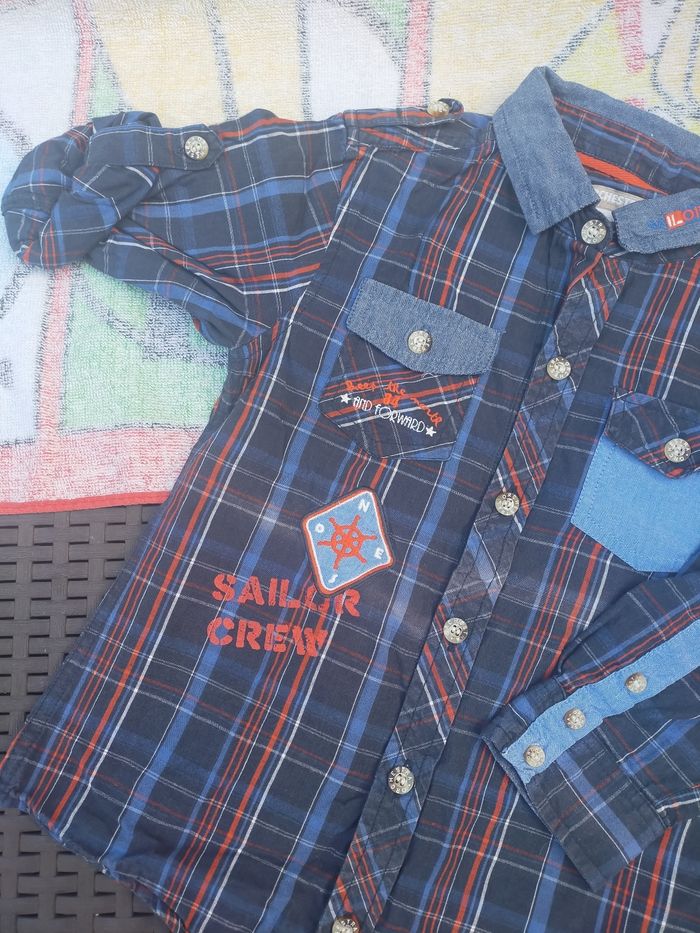 Chemise carreaux 5 ans - photo numéro 3
