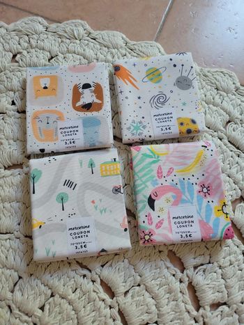 4 coupons de tissus neufs