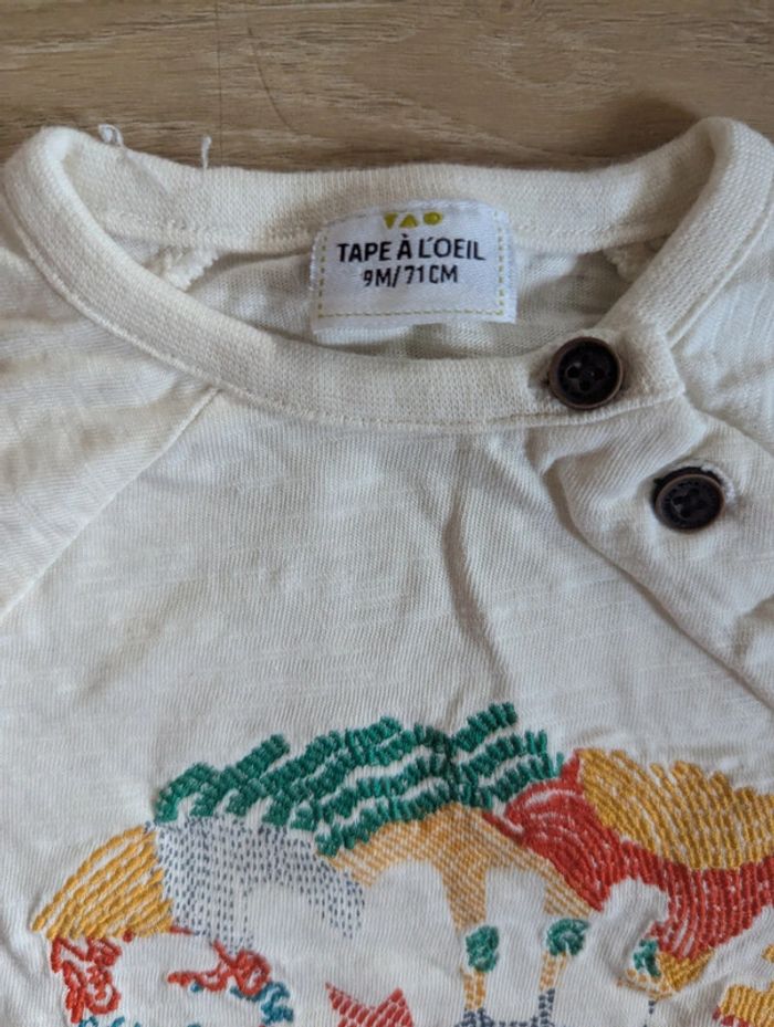T-shirt manches courtes Tape à L'oeil 9 mois - photo numéro 3