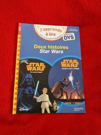 Livre j'apprends à lire deux histoires star wars