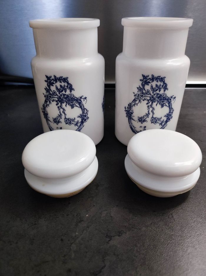 Pots en verre opale - photo numéro 2