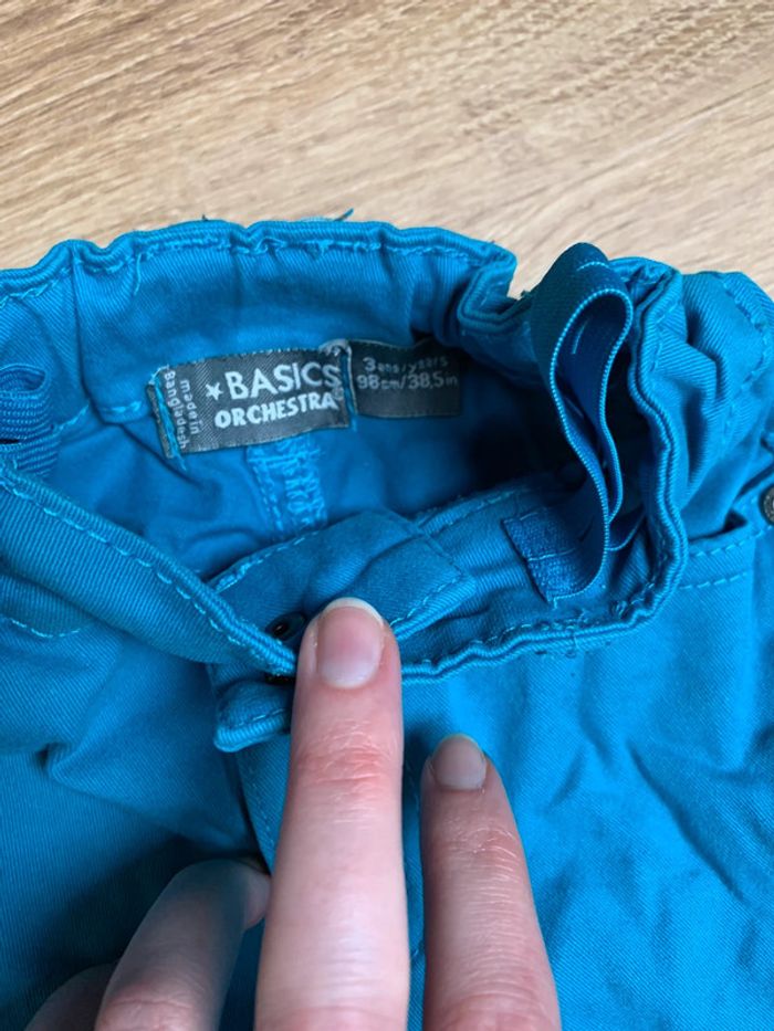 Pantalon turquoise 3 ans - photo numéro 3