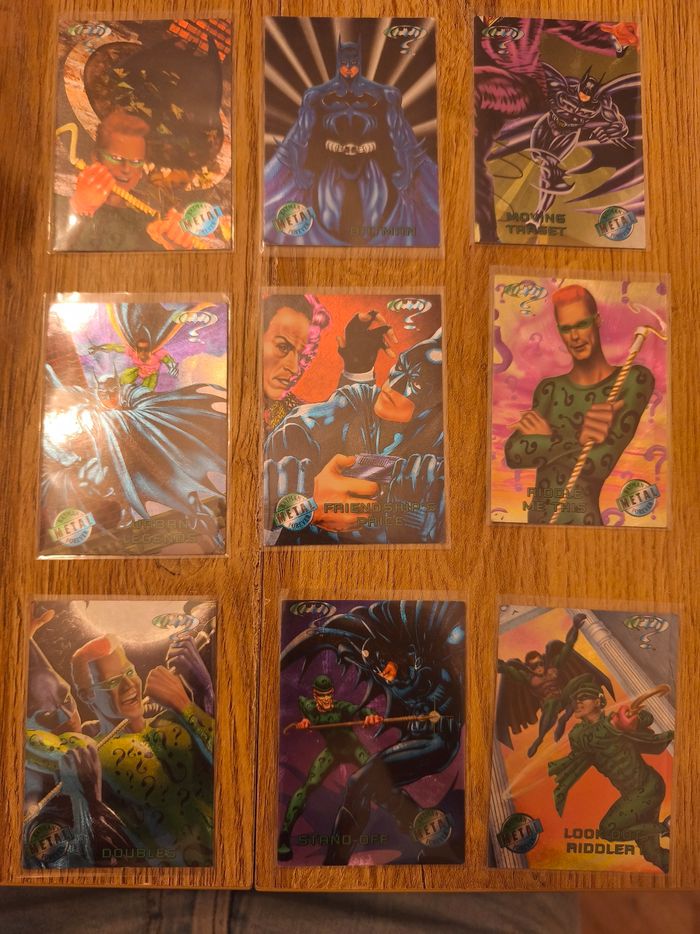 Vends cartes métal batman promo du film