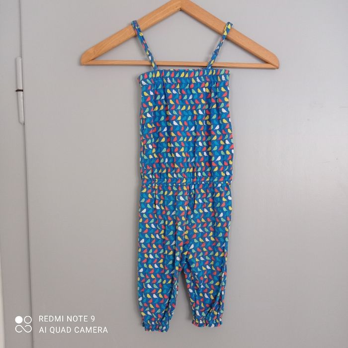 Combinaison bleue motif oiseaux 4ans - photo numéro 6