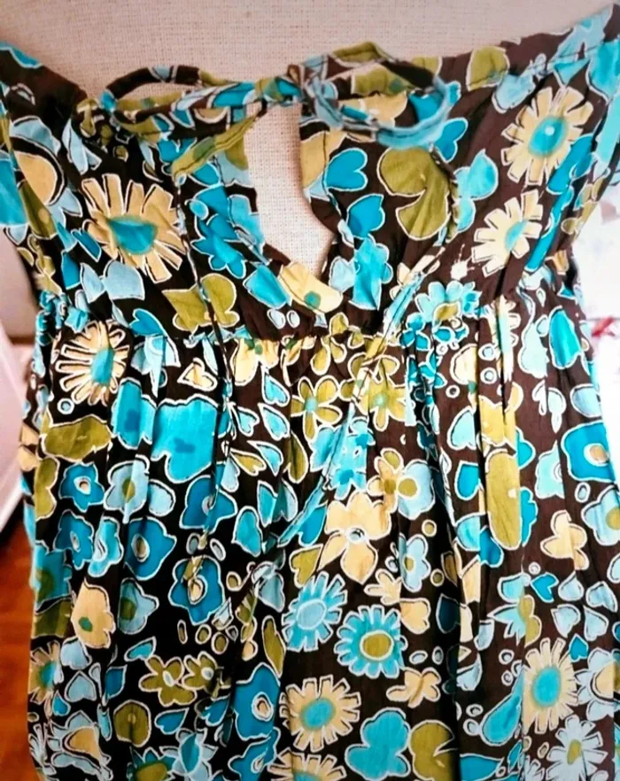 Robe longue fleurie GOA Taille 40 (taille 2) Neuve - photo numéro 5