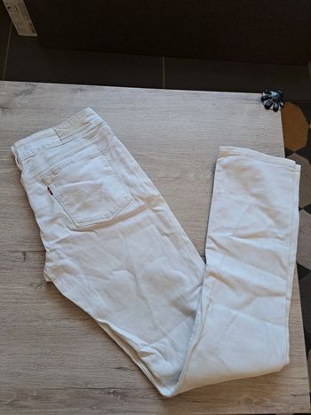 Jeans blanc Levis 571