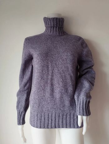 Pull 80% laine col roulé taille 38
