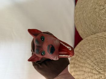 Marionette ancienne loup