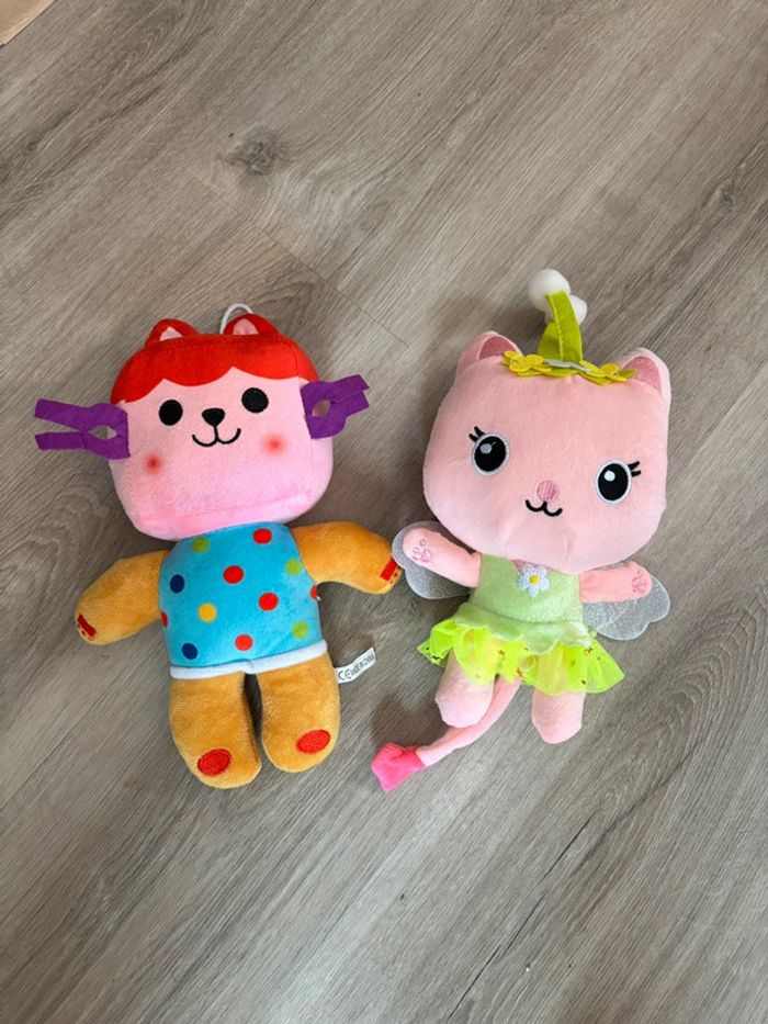 Peluche gabby chat fée chat boîte doudou dessin animé chat maison magique