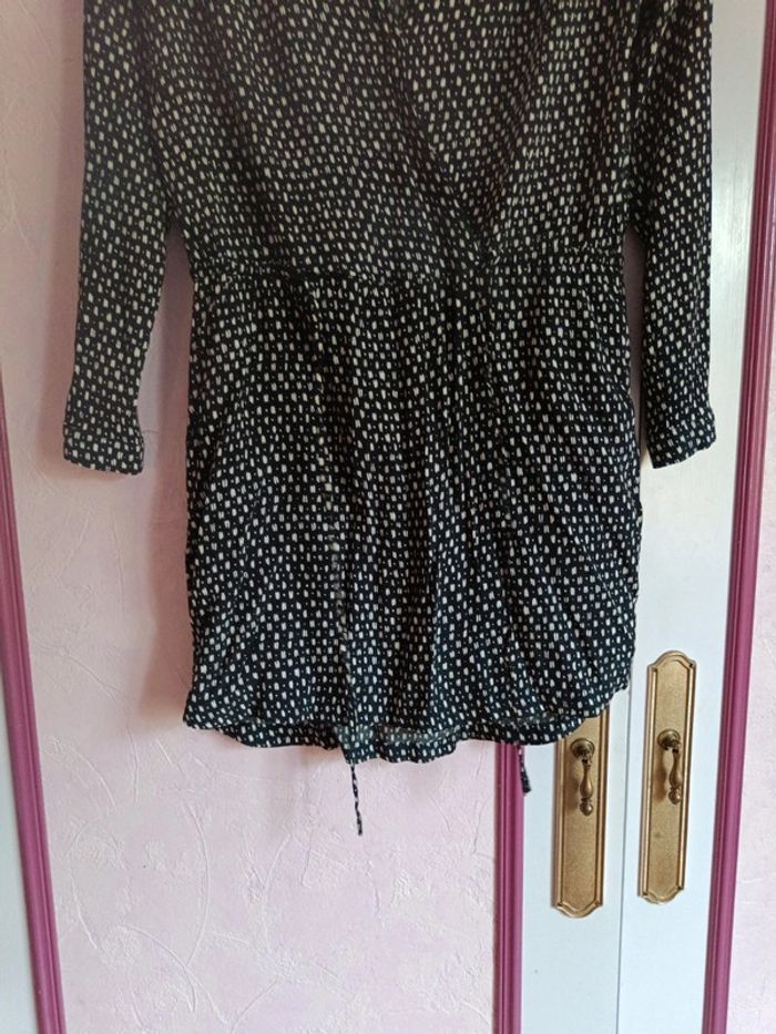 Robe Mango marine écru à motifs T.M(38) - photo numéro 6