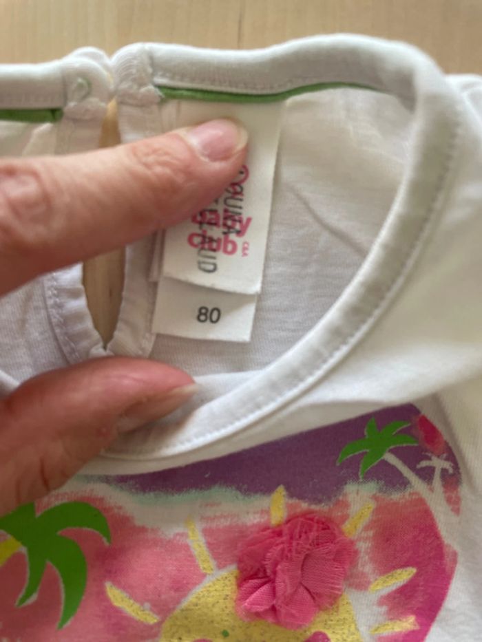 Lot de 9 tee shirt MC fille 12 mois multimarque - photo numéro 3