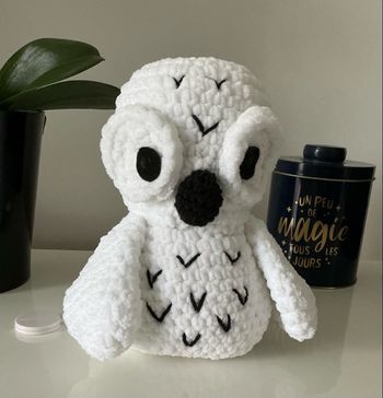 Doudou hibou / chouette - boîte à musique