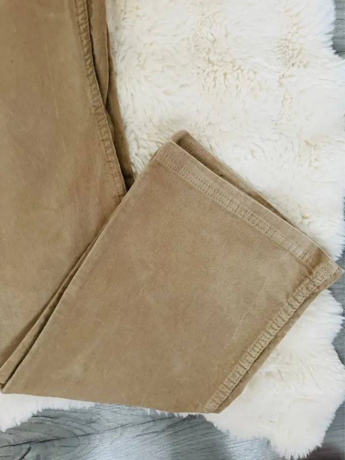 Jean slim velour beige - photo numéro 3